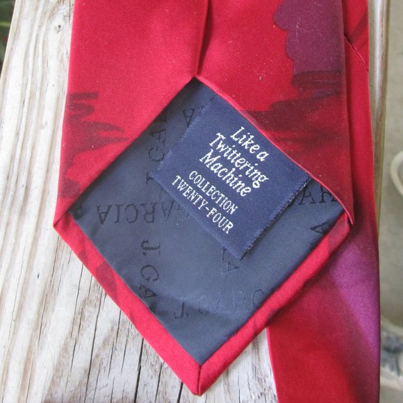 Vintage Jerry Garcia - The Grateful Dead 100% Silk men's Necktie Rare - Picture 4 of 5